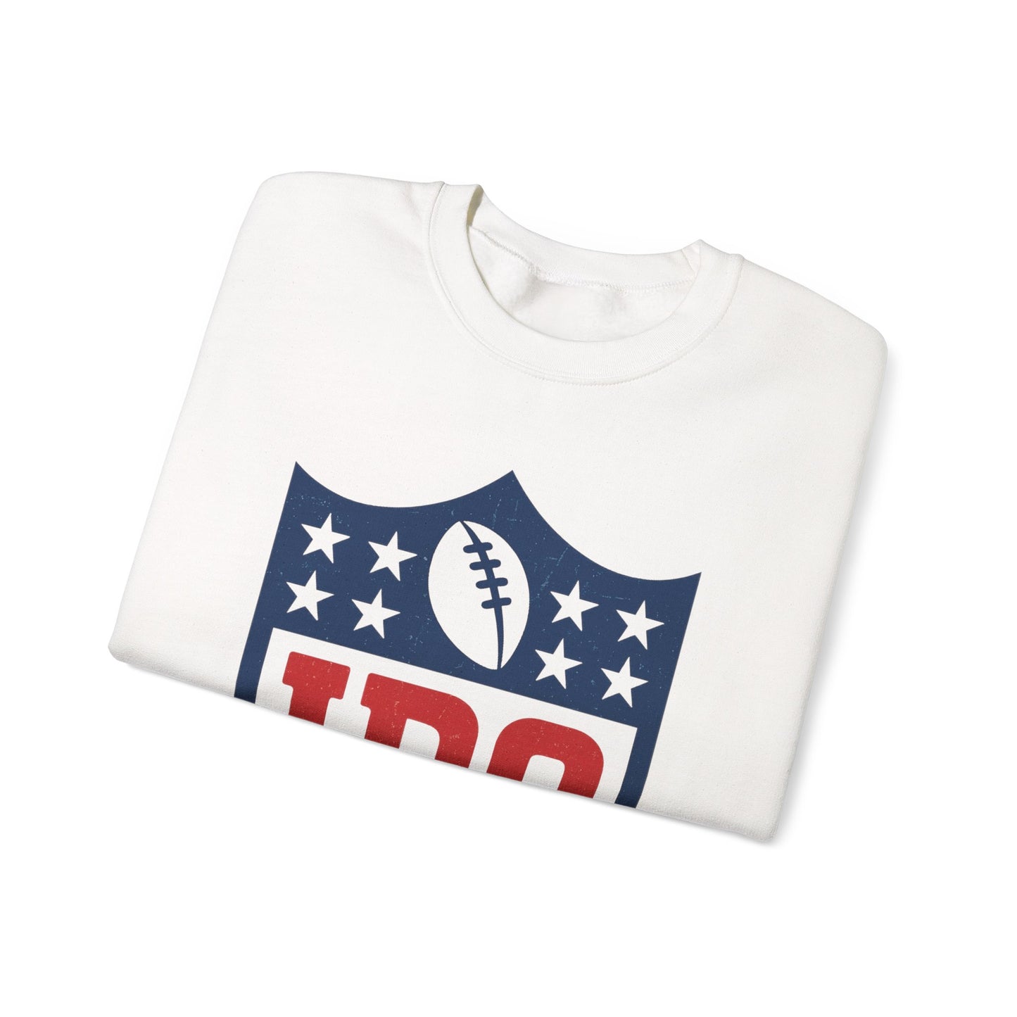 IDC Football Crewneck Sweatshirt — Retro Football Shield Pullover