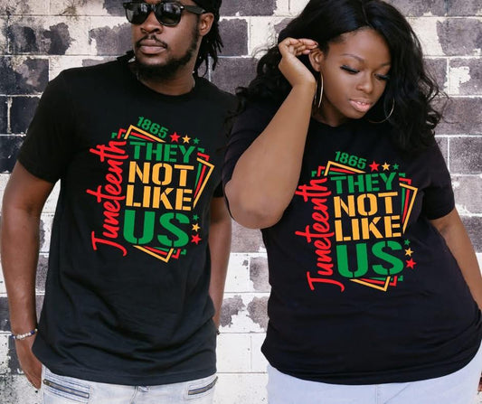 Juneteenth 1865 "They Not Like Us" Unisex T-Shirt