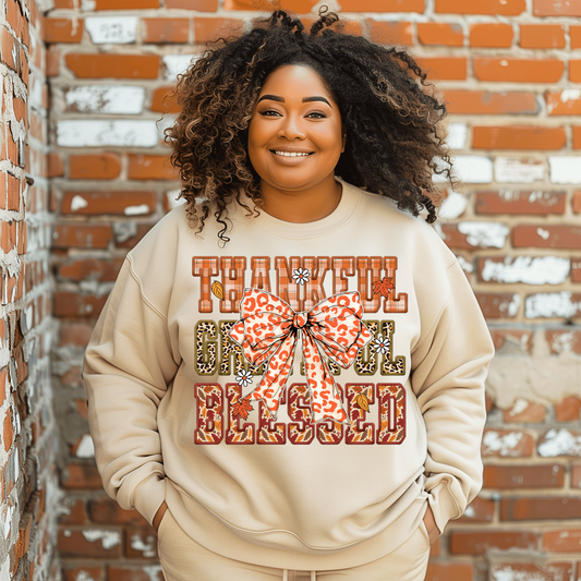 Thankful, Grateful and Blessed Sweatshirt